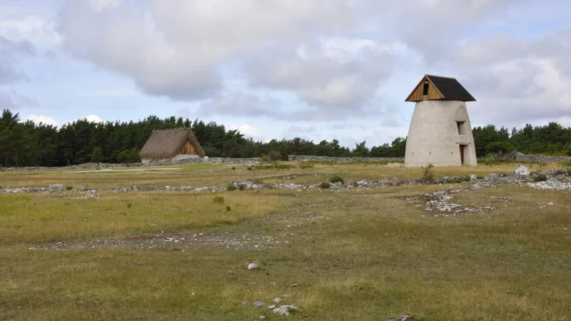 Ekodom Łóżko Gotland Drewniane 120X200 Orzech Szuflada Cała Długość